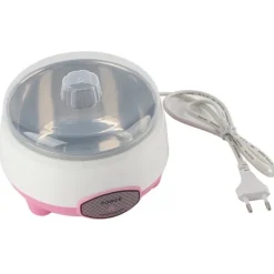 Yogurtmaskiner>15W 1L Mini Yoghurt Maker 360° Opvarmning Automatisk Yoghurtfremstillingsmaskine til hjemmet EU-stik 220V Pink