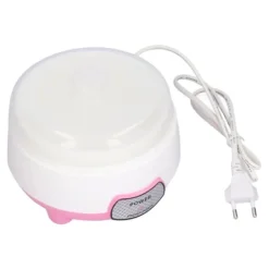 Yogurtmaskiner>15W 1L Mini Yoghurt Maker 360° Opvarmning Automatisk Yoghurtfremstillingsmaskine til hjemmet EU-stik 220V Pink