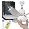 30W Loftsventilator E27 lampe 3 farve lys med fjernbetjening Online