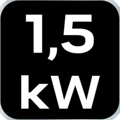 1500W loftvarmer, aluminium, uden fjernbetjening, afbryder, halogenlampevarmeelement, IP44