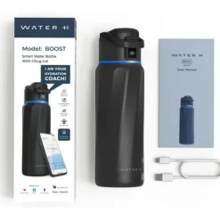 WaterH BOOST Chug Lid smart vandflaske, 946 ml, sort Online