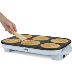 Gryder, Stegepander Og Kasseroller>WEASY Crepe Maker - GOO60 - Crepes og pandekager - 6 huller - Non-stick belægning - Temperatur op til 240°C - 1500W