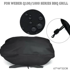 Weber Q1000 Grilldækken: Vandtæt & Støvtæt Barbecuedækken Sale