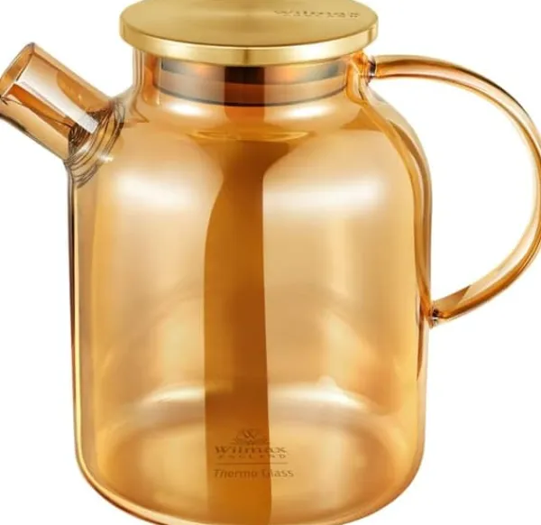 Kaffe- & Tekander>Wilmax tekande 1,6 l i termoglas, PVD-finish