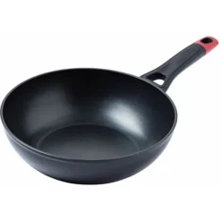 Wok Pande Pyrex Sort Aluminium Sale