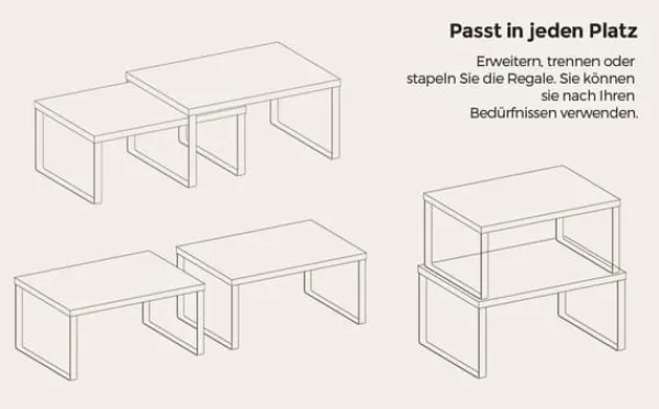 2x Kryddställ - Stapelbar Köksarrangör - Kryddhållare Clearance