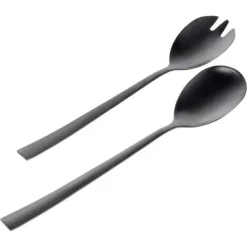 2x Salatskeer Sort Bestik til servering af salater og retter Clearance