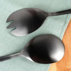 2x Salatskeer Sort Bestik til servering af salater og retter Clearance