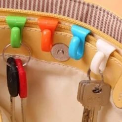 4x Taskekroge - Assorterede farver Outlet