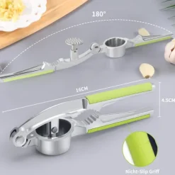 Hvidløgspressere>YC Køkken Hvidløgspresser Rustfrit Stål Ergonomisk Skridsikker